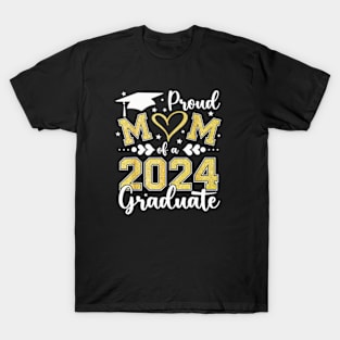 Proud Mom Of A Class Of 2024 Graduate 2024 Senior Mom 2024 T-Shirt